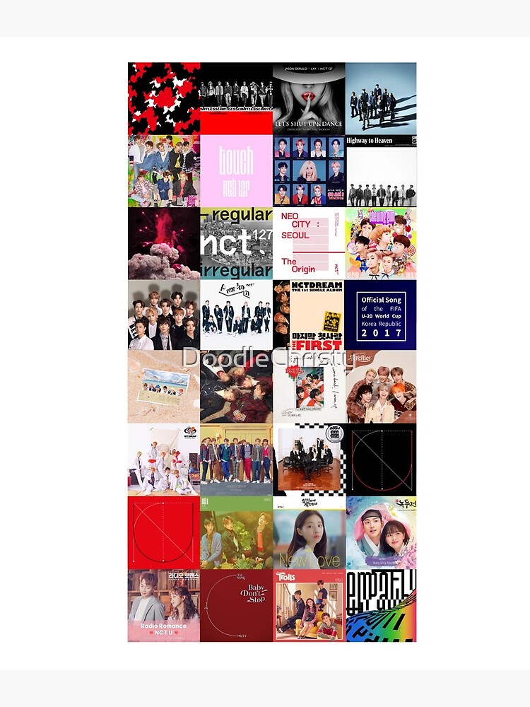 Nct Albums Collage Greeting Card By Doodlechristy Redbubble
