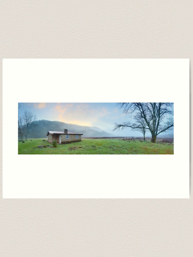 Thumbnail 1 of 3, Art Print, Keebles Hut, Kosciuszko National Park, New South Wales, Australia designed and sold by Chockstone.