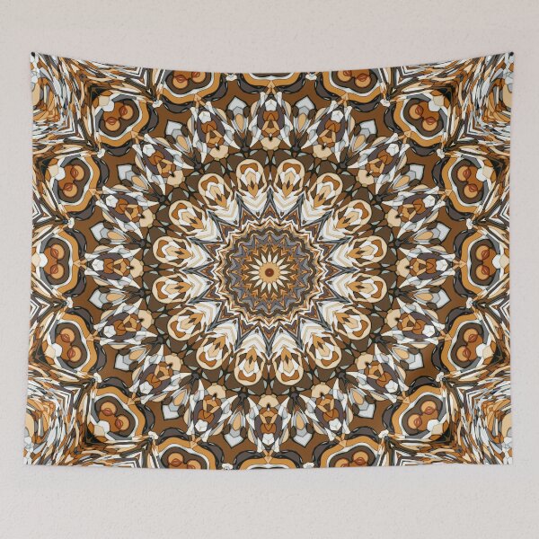Item preview, Earth and Snow Mandala designed and sold by Kelly Dietrich Mandala & Fractal Art.