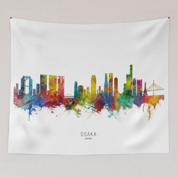 Item preview, Osaka Japan Skyline designed and sold by ArtPrints.