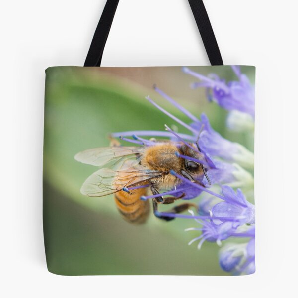 Item preview, Bee on purple flower designed and sold by AnnoraBee.