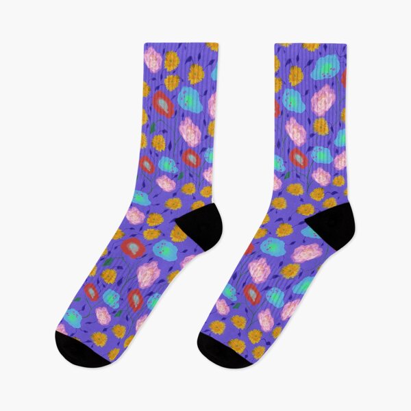 Item preview, Violet Garden With Pretty Sunflowers designed and sold by fabqa.