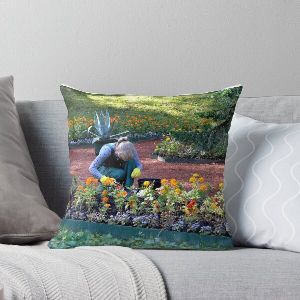 Item preview, Gardener tending to the Peterhof Gardens, Russia designed and sold by Margaret Shark.