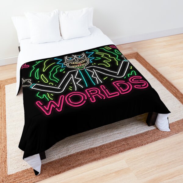 Peace Among Worlds neon Comforter