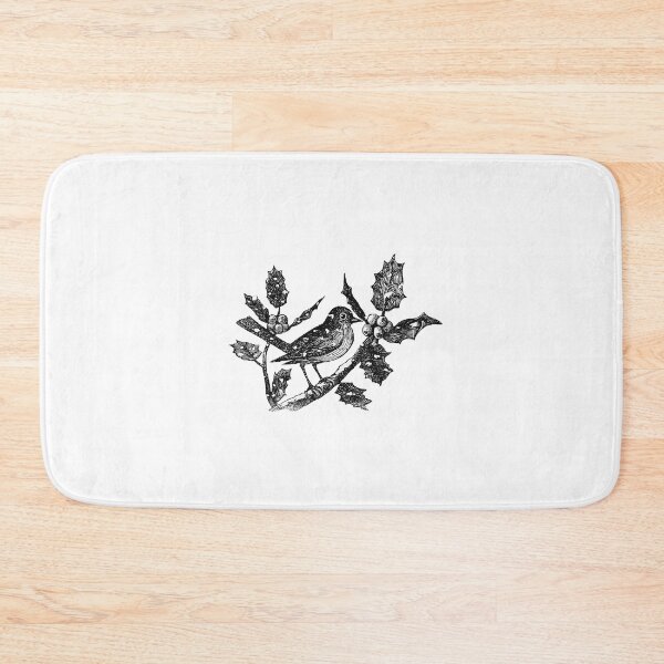 Item preview, Vintage Christmas - Winter Bird Etching designed and sold by weavernap.