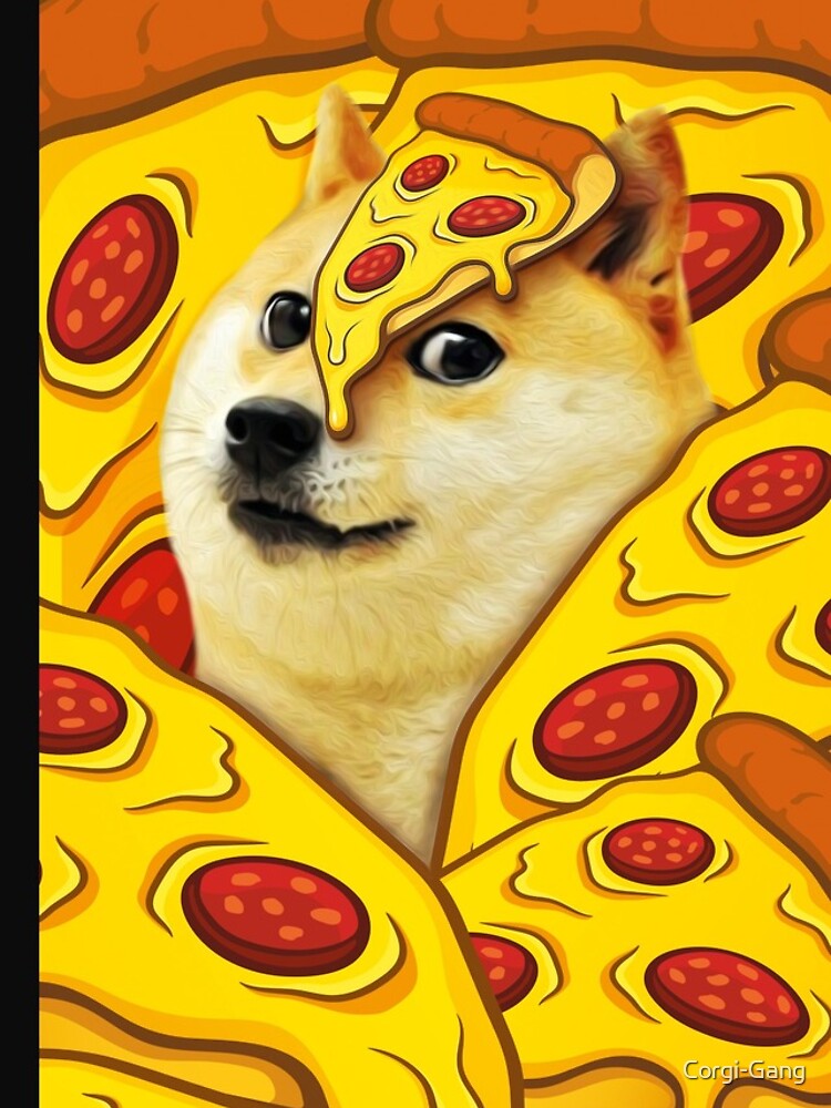 "Doge Shiba Inu Pizza Lover Funny Meme Dog Akita TShirt Iphone Case