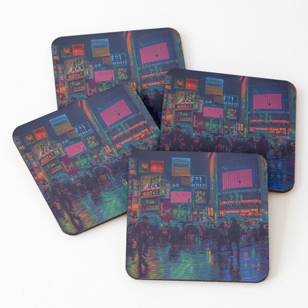 Item preview, City at night in the rain designed and sold by OnSortDeLaHess.