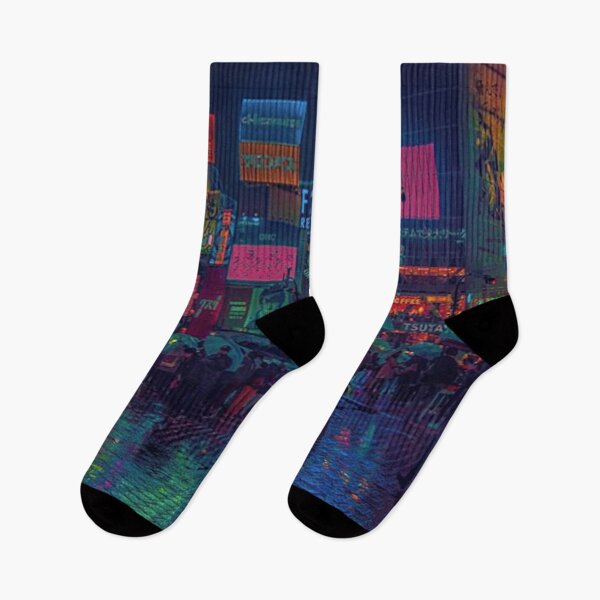 Item preview, City at night in the rain designed and sold by OnSortDeLaHess.