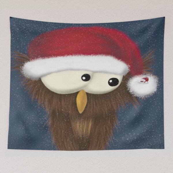 Item preview, Sam the Festive Owl designed and sold by OneArtsyMomma.