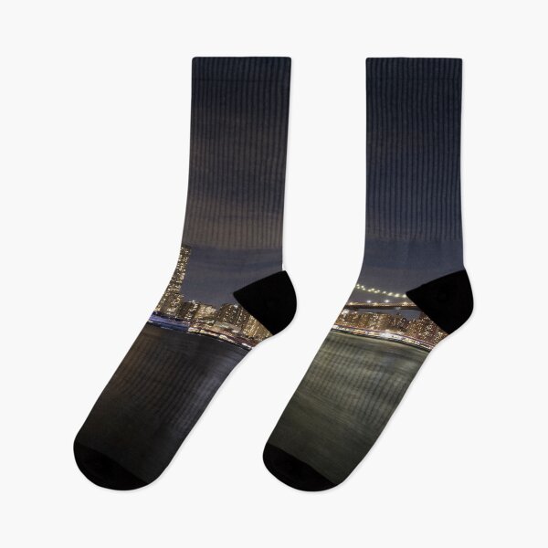 Item preview, Manhattan And Brooklyn Bridge At Night designed and sold by Londonimages.
