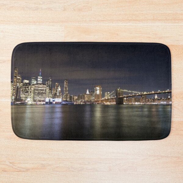 Item preview, Manhattan And Brooklyn Bridge At Night designed and sold by Londonimages.