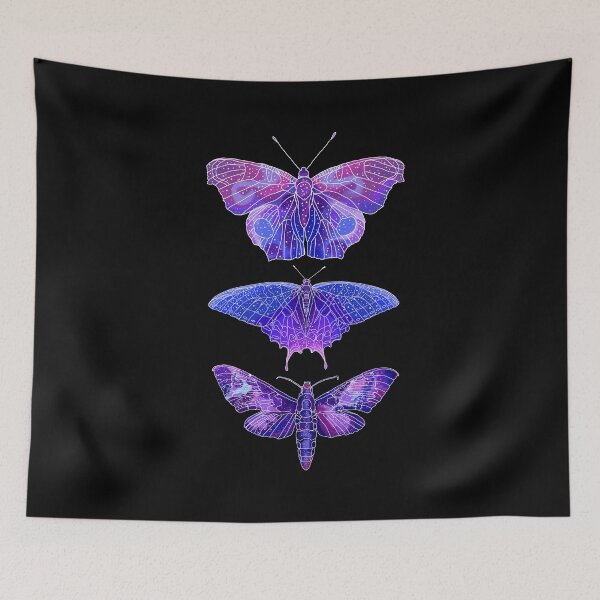 Item preview, Triple galaxy insects - moth and butterfly designed and sold by HighFives555.