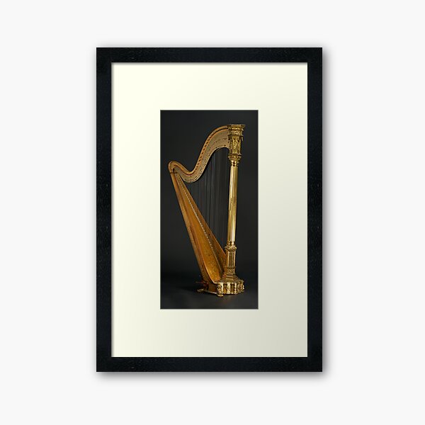 Antique Harp -1900’s Era Wurlitzer Harp Framed Art Print