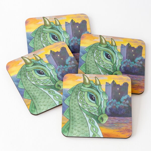 Item preview, Loch Ness Monster and Urquhart Castle ( purple haze ) designed and sold by Highland Celtic Art.