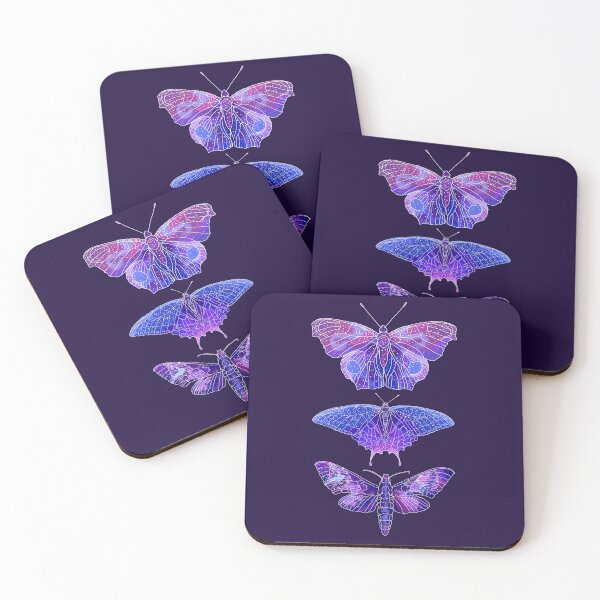 Item preview, Triple galaxy insects - moth and butterfly designed and sold by HighFives555.