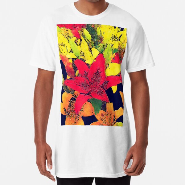 Large Bunch of Flowers Long T-Shirt