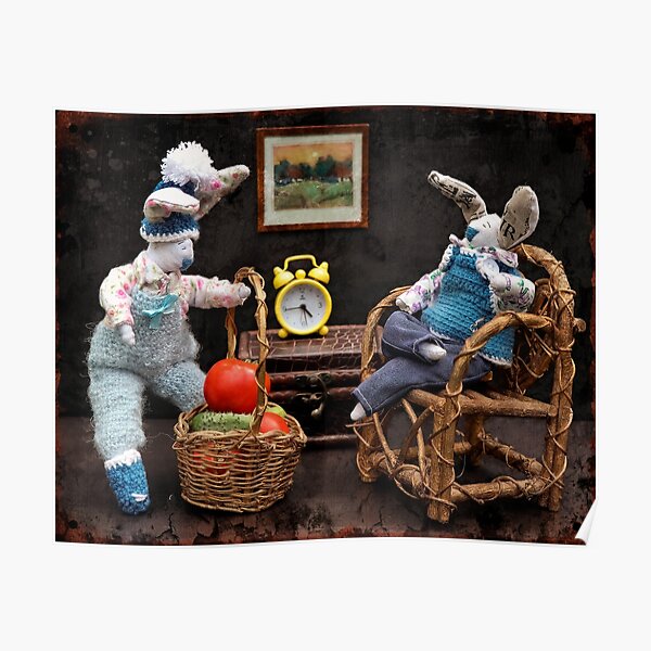 Cute Easter Rabbits - Funny Bunny Sarcastic Easter Poster