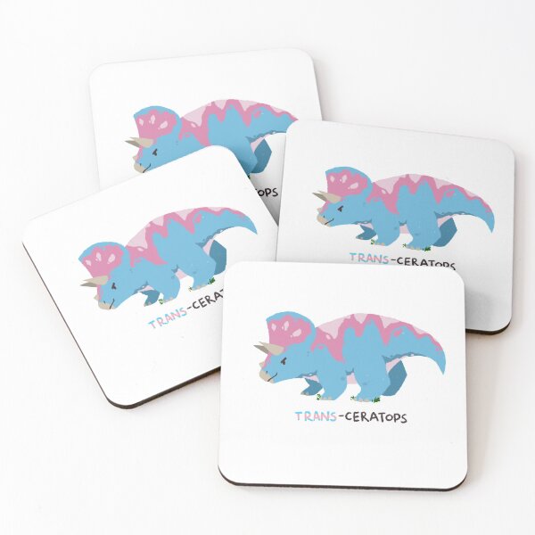 Item preview, Pride Dinos - Trans-ceratops designed and sold by AdamDrawsThings.