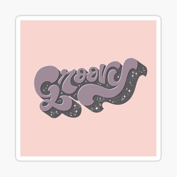 "groovy" laptop sticker Sticker
