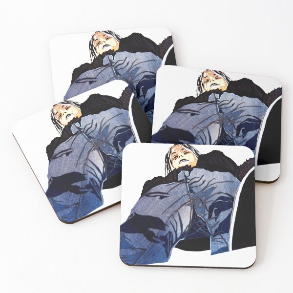 Item preview, Man in jeans, ant perspective, fabric collage - faith and truth designed and sold by GundW.