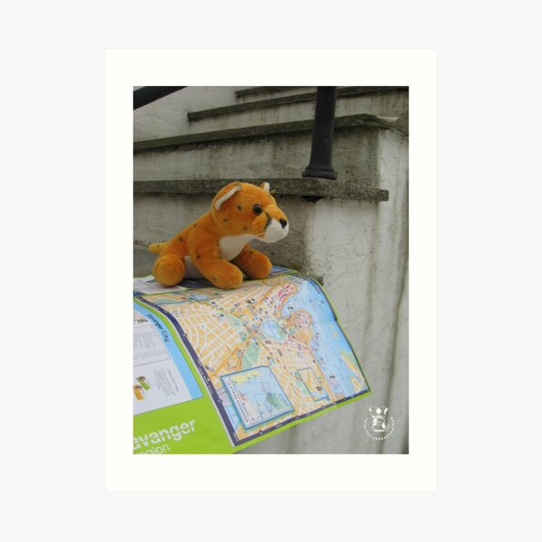 Fluffy in Stavanger Art Print