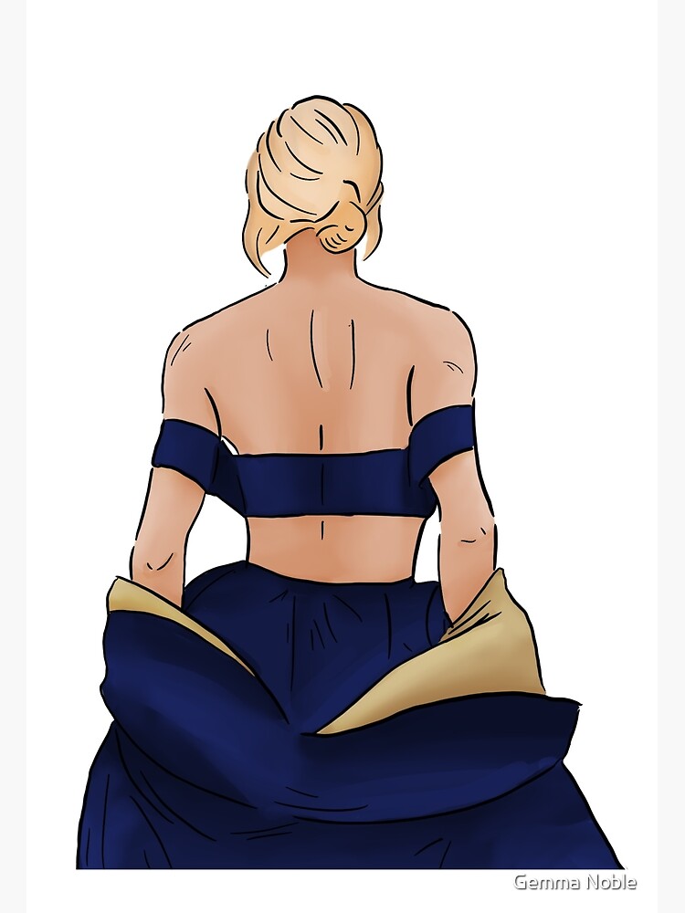 Brie Larson Back Dress" Art Print for Sale by gcn96 | Redbubble