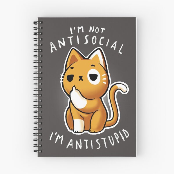 Item preview, Antisocial Cat - Funny Sassy Kitty - Social Distancing designed and sold by BlancaVidal.