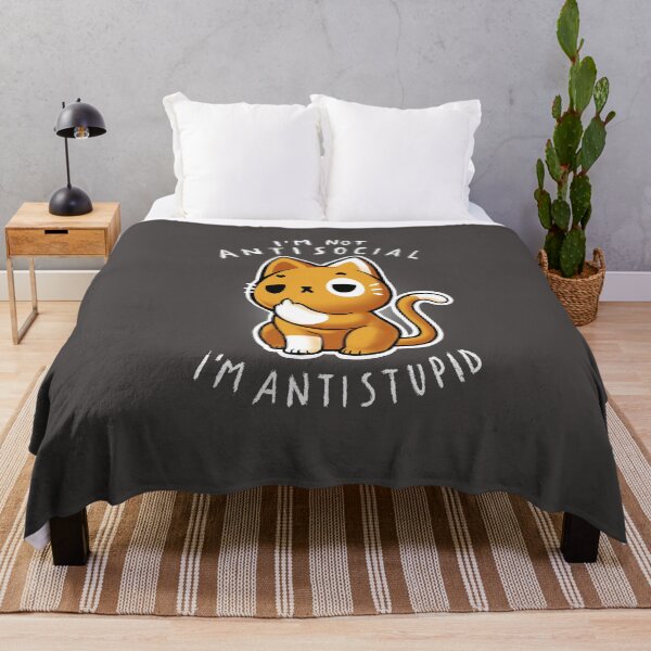 Item preview, Antisocial Cat - Funny Sassy Kitty - Social Distancing designed and sold by BlancaVidal.