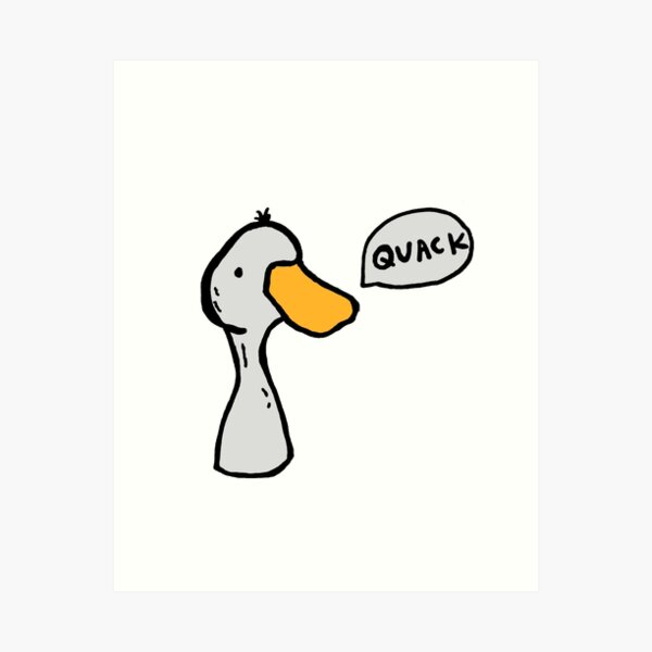 Cartoon Duck Art Prints for Sale | Redbubble Cartoon Duck Art Prints for Sale | Redbubble