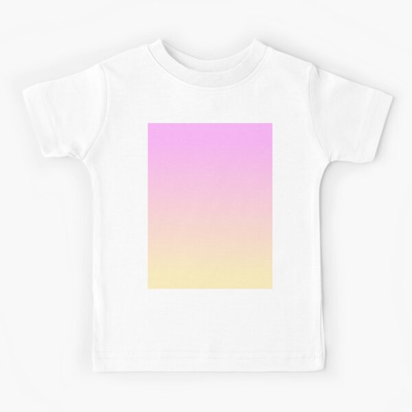 Rose Pink Gradient Kids T Shirt By Amyshiroi Redbubble - pastel pink and white striped long sleeve shirt roblox