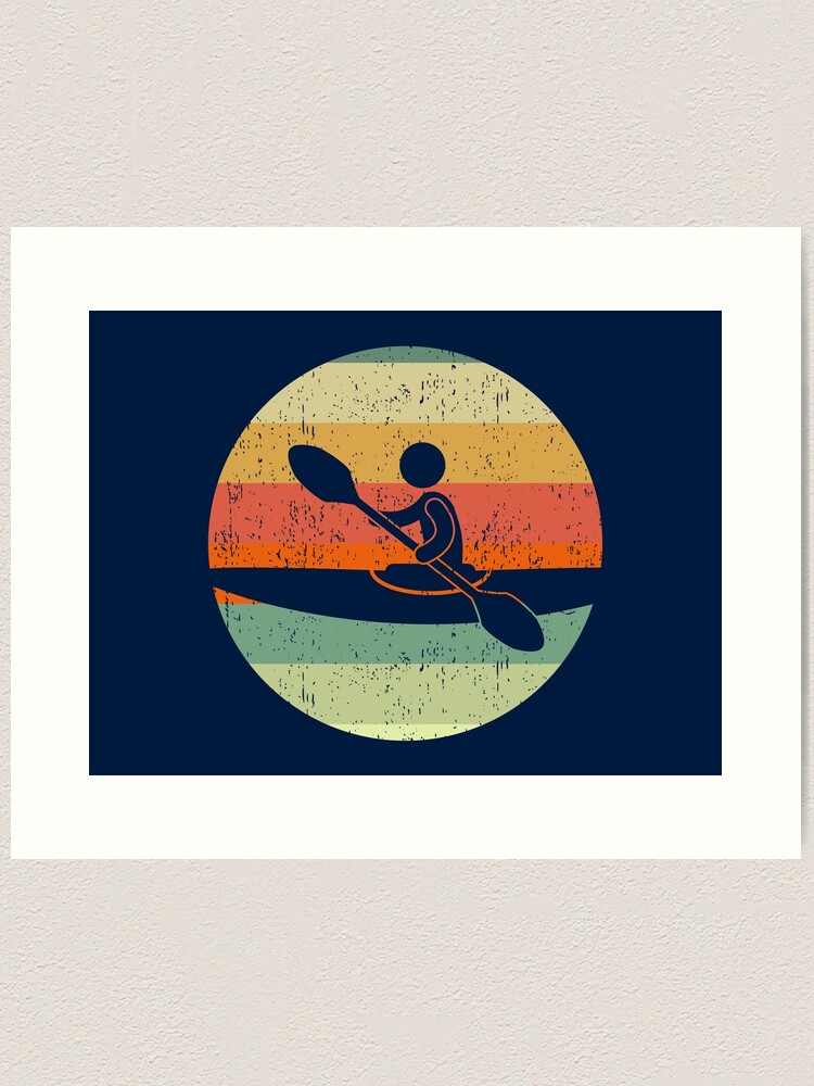 Kayaking Sunset Kayak | Art Print