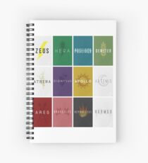 The Twelve Olympians - MOSIAC Spiral Notebook
