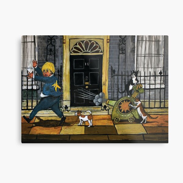 Cats Go Bananas Metal Print