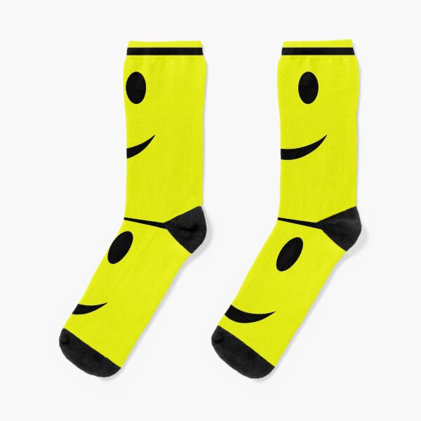 Item preview, Yellow and Black Smiley Face designed and sold by SOCKSbySBD.