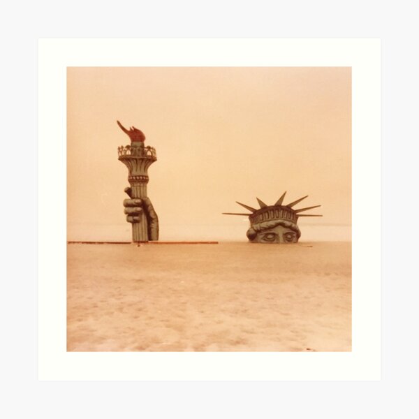 lady liberty, lake mendota Art Print