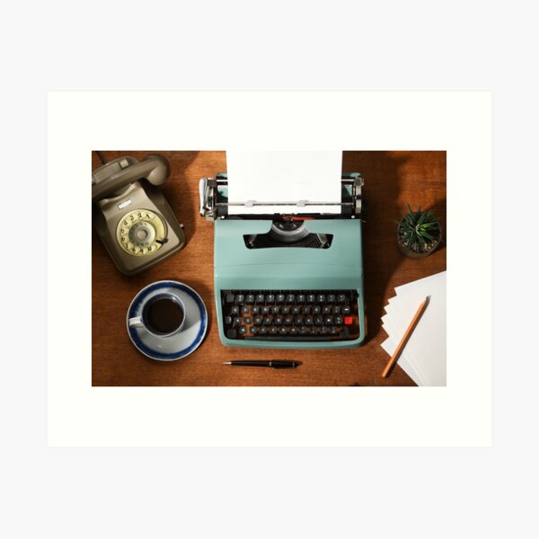 Vintage office accessories Art Print