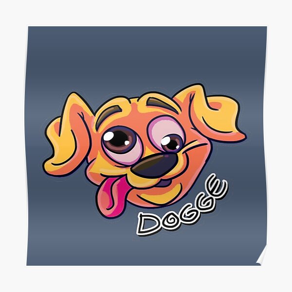 Derp Posters Redbubble - derp dog roblox