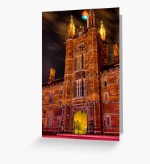 University of Sydney during Vivid Sydney 2014 Greeting Card