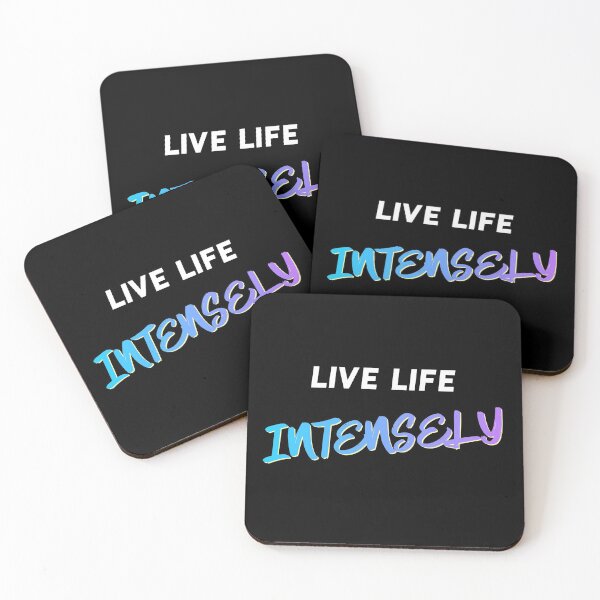 Item preview, Live Life Intensely Quote designed and sold by MotivationFlow.