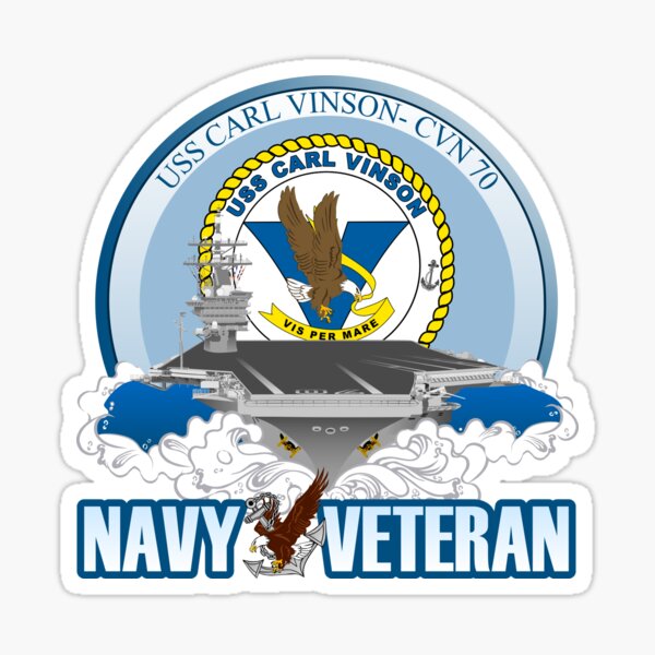 Navy Veteran - USS Carl Vinson Sticker