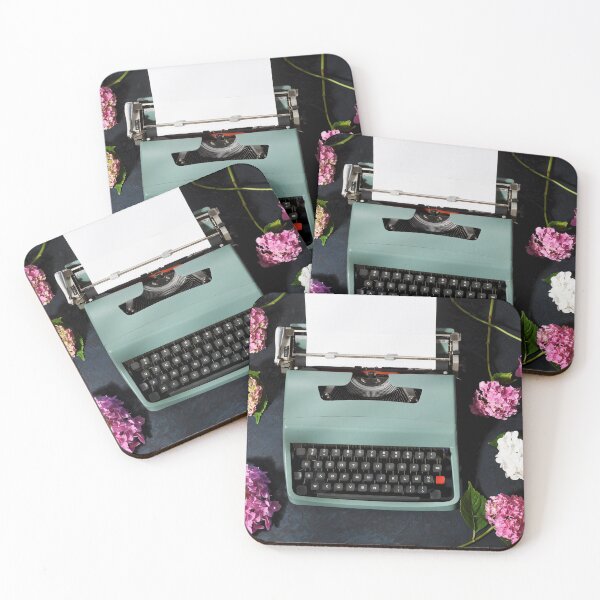 Item preview, Vintage typewriter with hydrangea flowers designed and sold by Anna Khomulo.