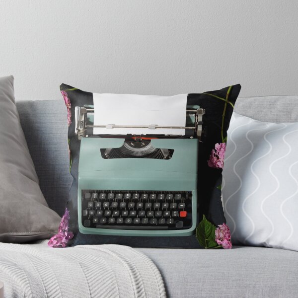Item preview, Vintage typewriter with hydrangea flowers designed and sold by Anna Khomulo.
