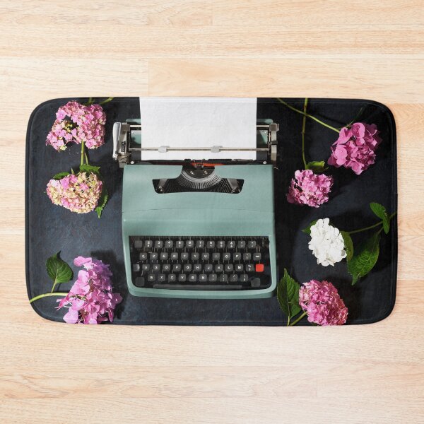 Item preview, Vintage typewriter with hydrangea flowers designed and sold by Anna Khomulo.