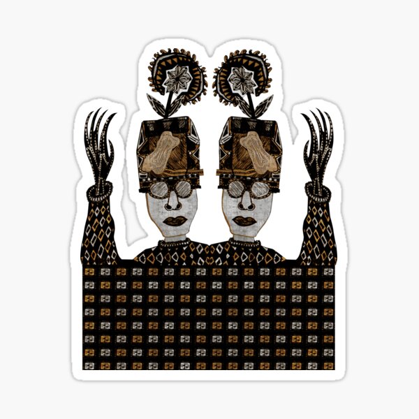 Portrait of Gina Sticker