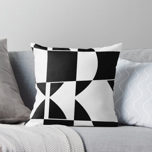 Item preview, Abstract black and white negative shape pattern designed and sold by StudioUnrefined.