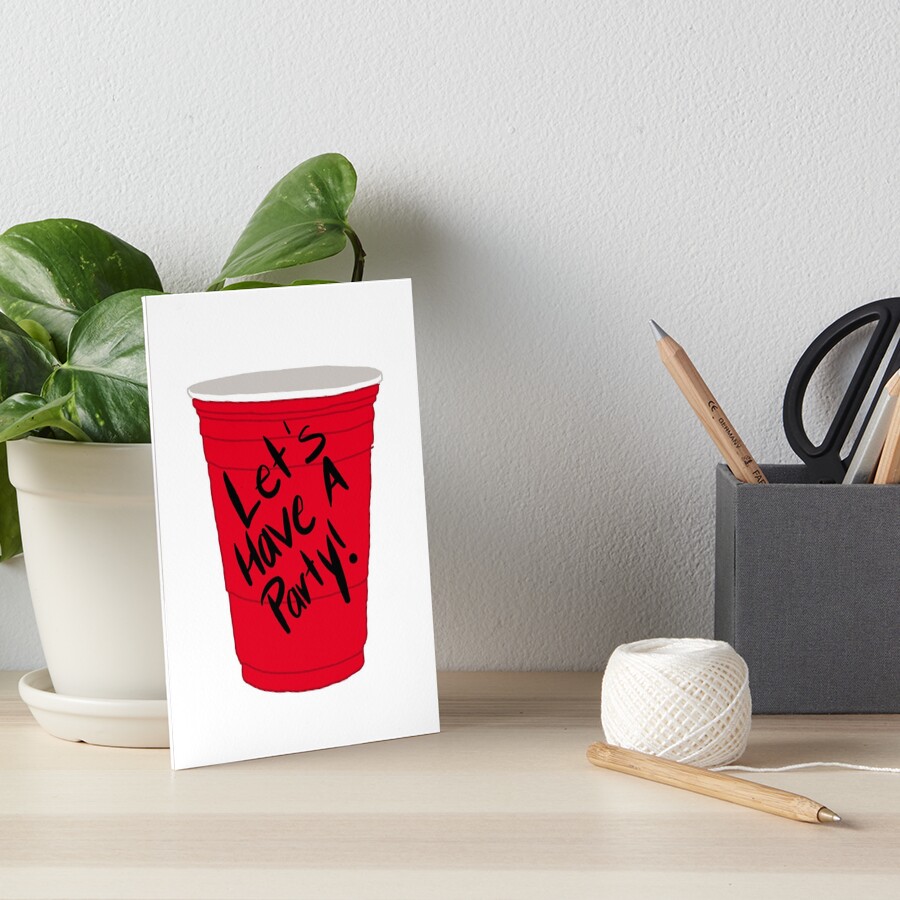 "Red Solo cup " Art Board Print by ashlynnodell | Redbubble