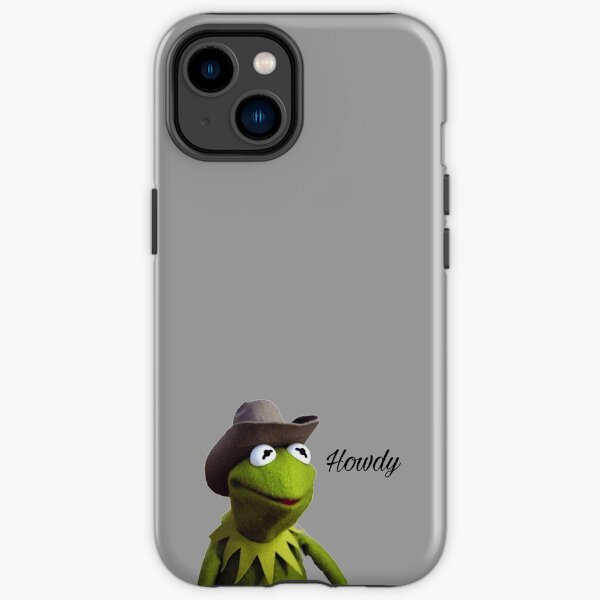 Kermit the Frog Cowboy Howdy Meme Reaction Sticker iPhone Tough Case