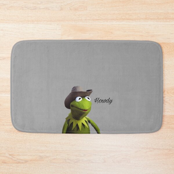 Item preview, Kermit the Frog Cowboy Howdy Meme Reaction Sticker designed and sold by Infiresss-man.