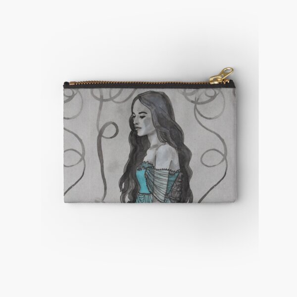 Item preview, Ink Portrait in a Scalloped Dress designed and sold by Stephanie Chayrez.