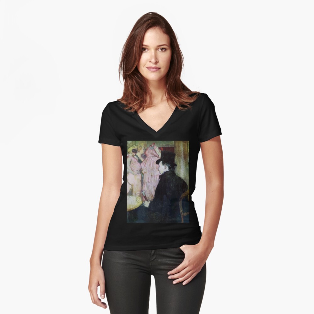 Item preview, Fitted V-Neck T-Shirt designed and sold by wetdryvac.